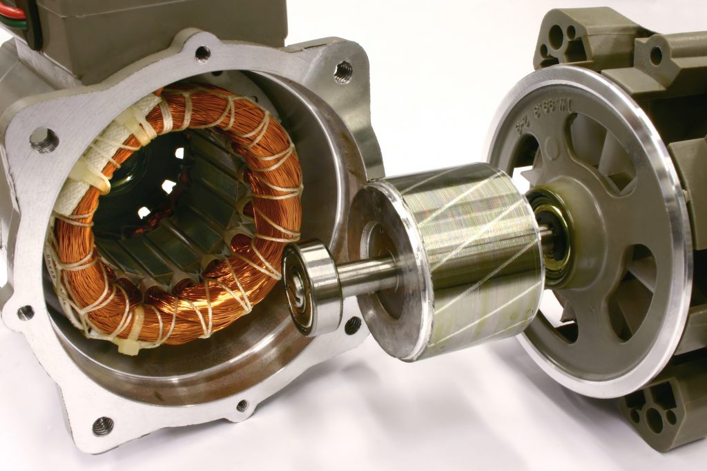 Noise from Electromagnetic Excitation_close up of a motor